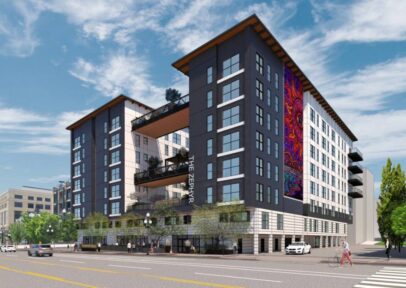 Apartment building exterior